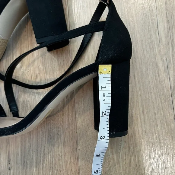 Call It Spring Black Crisscross Ankle Strap Heels - Picture 5 of 5